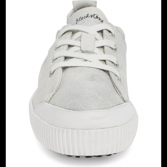 BLACKSTONE RL78 Leather White Metallic Low Sneaker - Picture 4 of 16